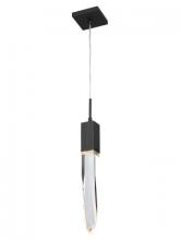 Avenue Lighting HF1901-1-AP-BK-C - Aspen Collection 1 Light Clear Crystal Pendant