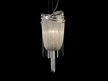 Avenue Lighting HF1609-NCK - Wilshire Blvd. Nickel Finish Steel Chain Foyear Hanging Fixture