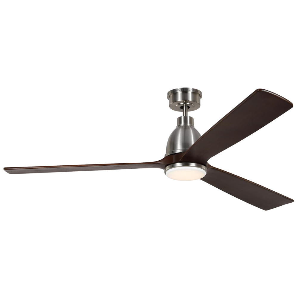 Bryden Smart 60" Dimmable Indoor/Outdoor Integrated LED Brushed Steel Ceiling Fan