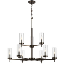 Visual Comfort & Co. Studio Collection 3190309-778 - Zire Nine Light Chandelier