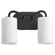 Quorum 5307-2-59 - RUTHERFORD 2 LIGHT VANITY - MATTE BLACK